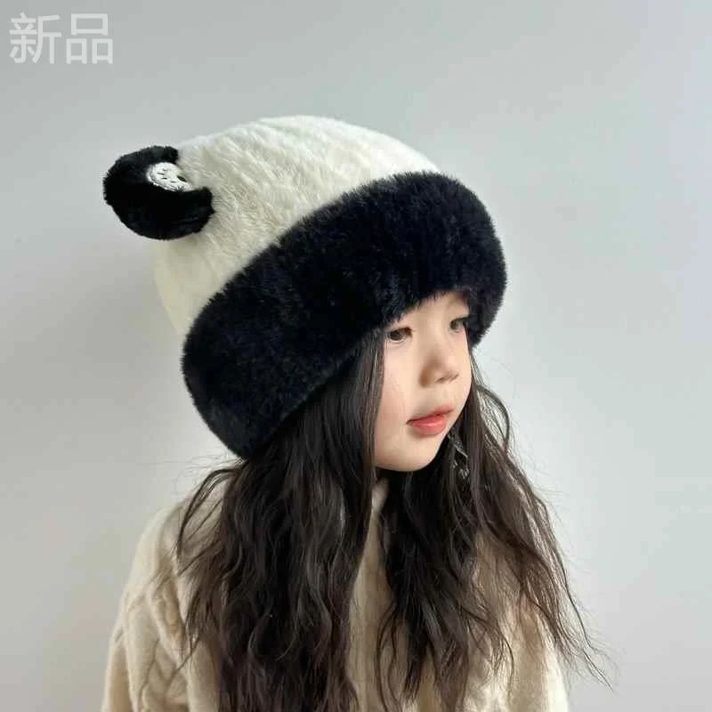 儿童帽子冬季女童加绒秋冬款女孩2025新款毛线帽宝宝针织帽新品