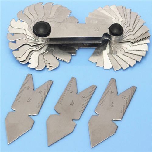 4件套55加60°中心规 量规 计量器具60度全美制51PC螺纹牙规