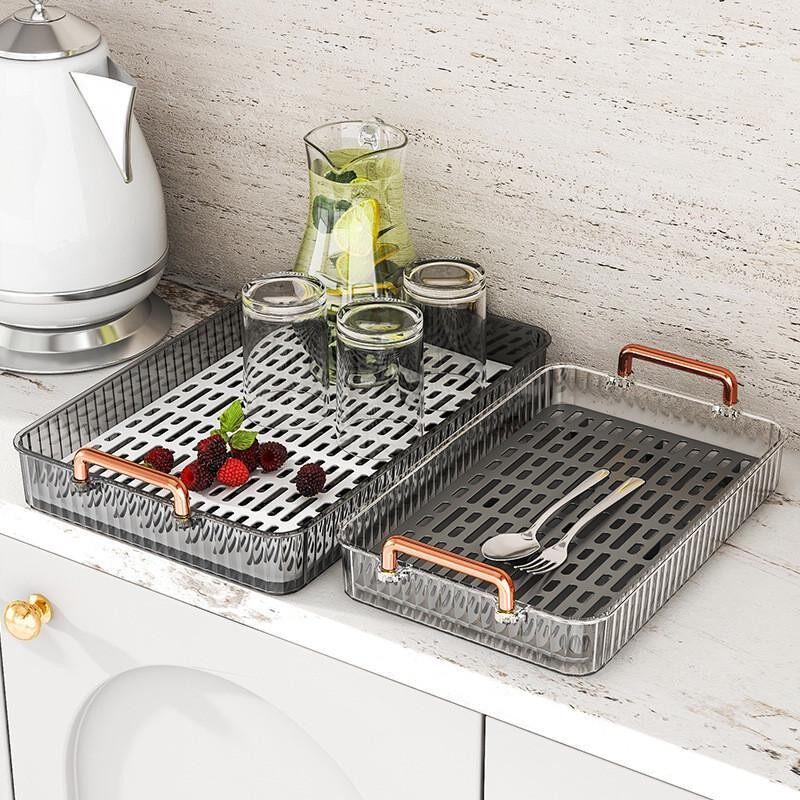 创意茶杯架轻奢塑料沥水架家用水杯架客厅倒挂水杯茶杯收纳托盘