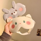 可爱3d立体眼罩遮光睡眠女士睡觉舒适不勒冰丝眼睛罩学生午休