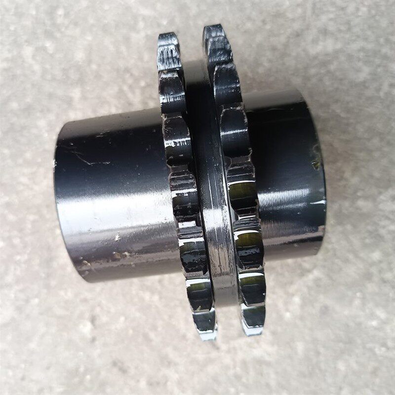 精品45#钢双排双台阶链轮双驱输送齿轮机械来图非标标准设备传动