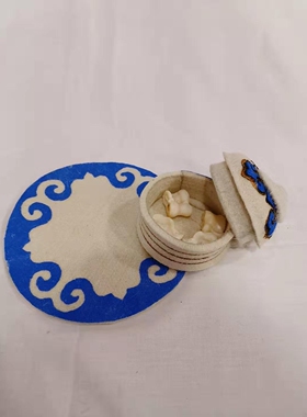 蒙古国蒙古族特色蒙古包嘎拉哈棋回礼用品蒙古族装饰摆件红色蓝色