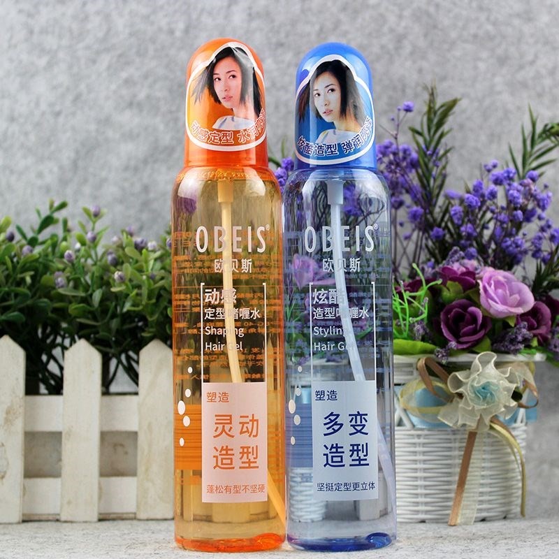欧贝斯动感保蓬湿啫喱持久定型喷雾卷直松发造型柔水软BwX2x1Ki不