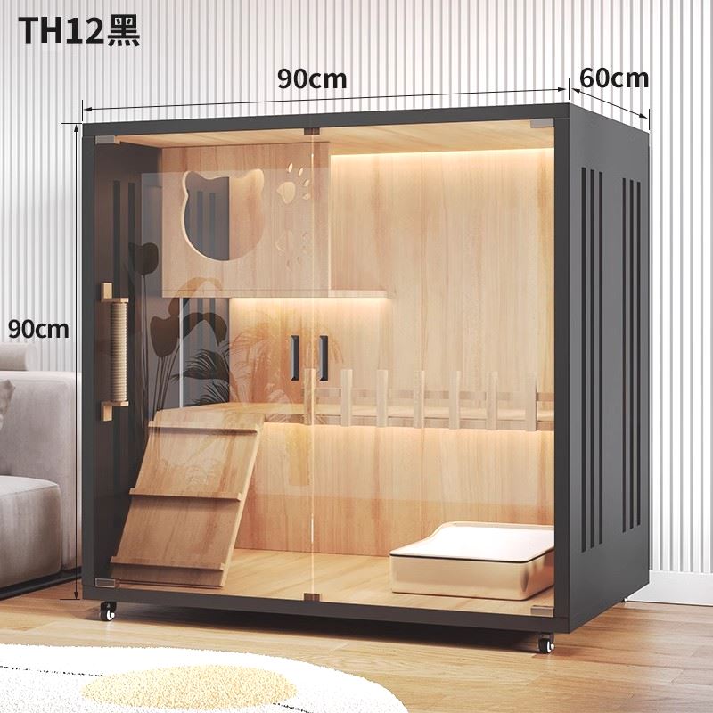 猫别墅实木猫笼子家用室内双层猫柜猫房宠物猫窝猫咪猫笼家用室内