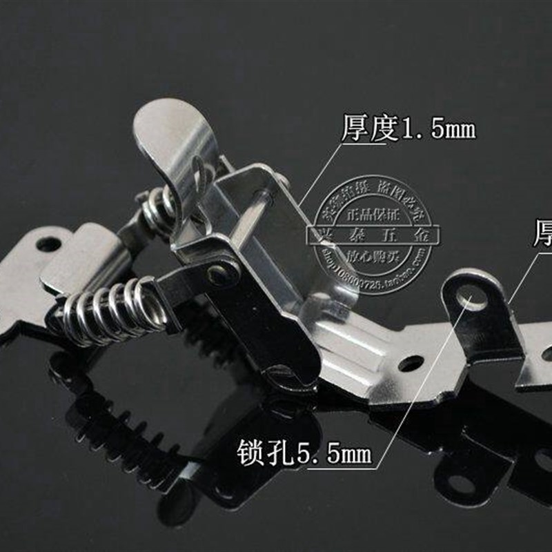 速发04不锈钢双弹簧搭扣箱扣锁扣 木箱搭扣工具箱锁扣 锁紧搭扣厂