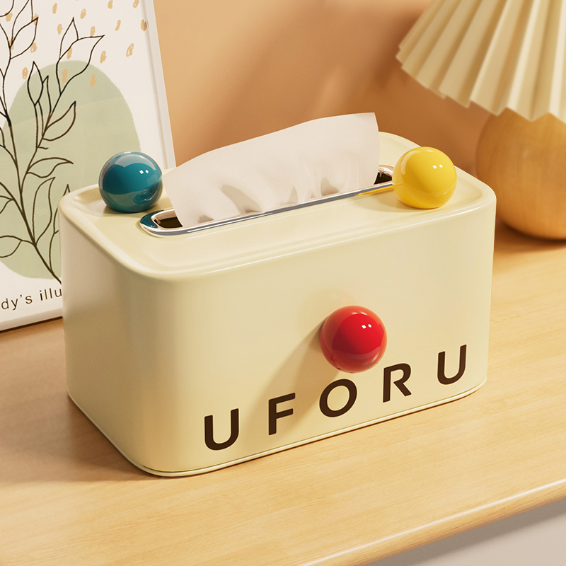 速发多巴胺纸巾盒桌面客厅餐巾纸几子桌面茶纳收盒高级感创意抽纸