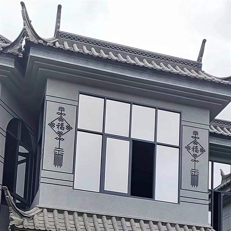 速发外墙仿真石漆水包砂造型模板装修中国结图案模具一次性美纹纸