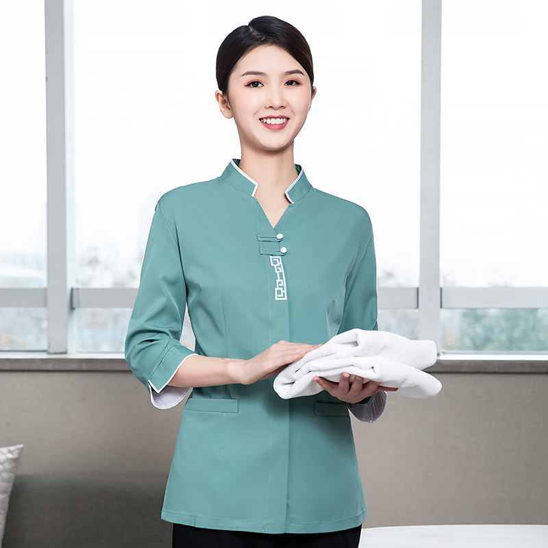 速发物业保楼工作服夏层中袖酒店宾馆客房家政医院洁季清洁服务员