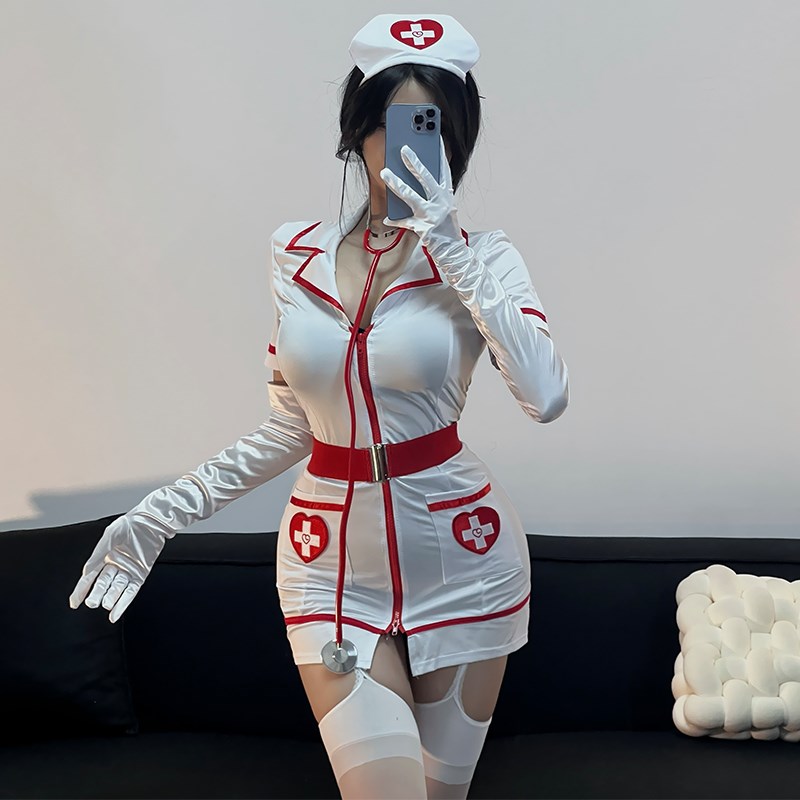 速发圣诞性护士服装节感辣妹角色变装夜场秘书医师制服
