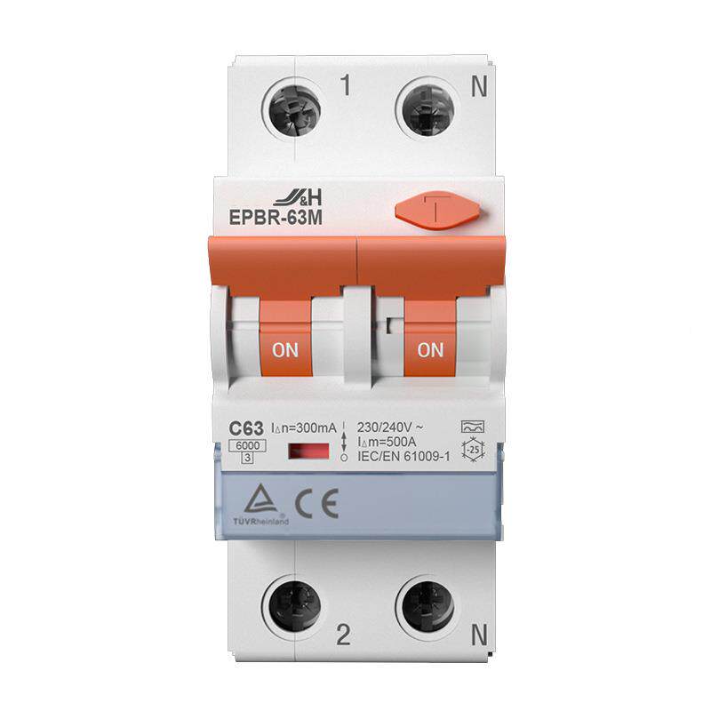 JHRCB保O带过短路HBP漏电护220V+1PN剩余电流断路器A型6Ka分断