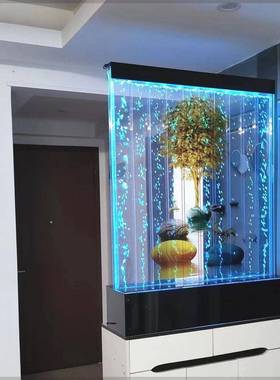 半墙玄关字画餐客卫生隔断屏风可做厅屏WDZ风隔水断幕款网红水幕