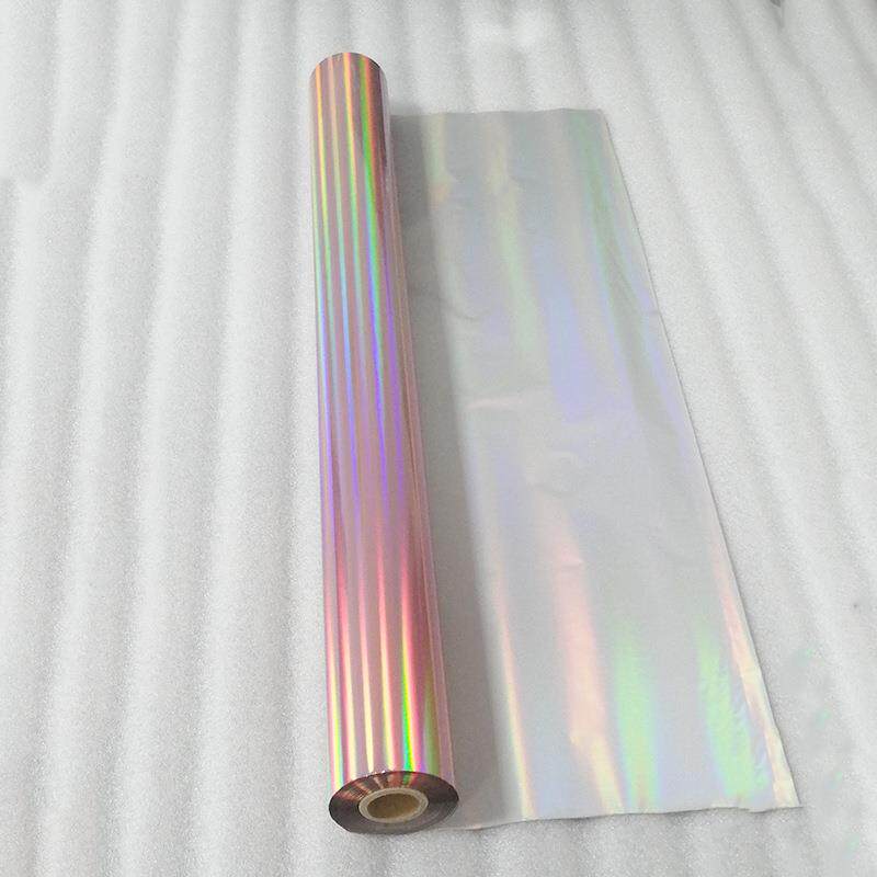 纸塑通用粉素面镭射金电化铝色哑烫金膜红粉814色幻彩镭射烫粉金