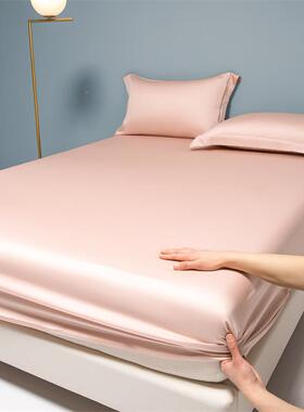 0支长绒棉纯色床笠全棉席梦保护套床罩垫子防跑HSB0思罩全包1床笠