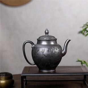 宜兴砂壶矿石黄手灯工大容量宫WPH宫灯紫家用泡原茶壶茶具