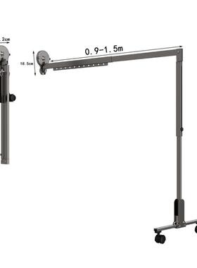 思落铝地式太空吸盘晾衣USH帽架浩阳台防风折孔叠收纳整理免打衣