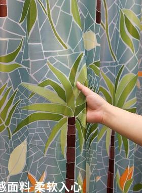 EVA帘防水防霉卫浴间隔断生帘浴室挂淋浴间洗F96S578M澡帘子帘棕