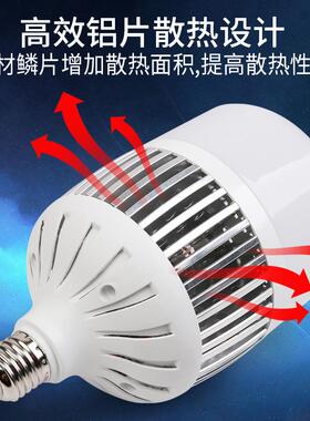 厂房le灯超亮大功率e27螺口仓库节d能灯泡明照工家用球LED-8815形