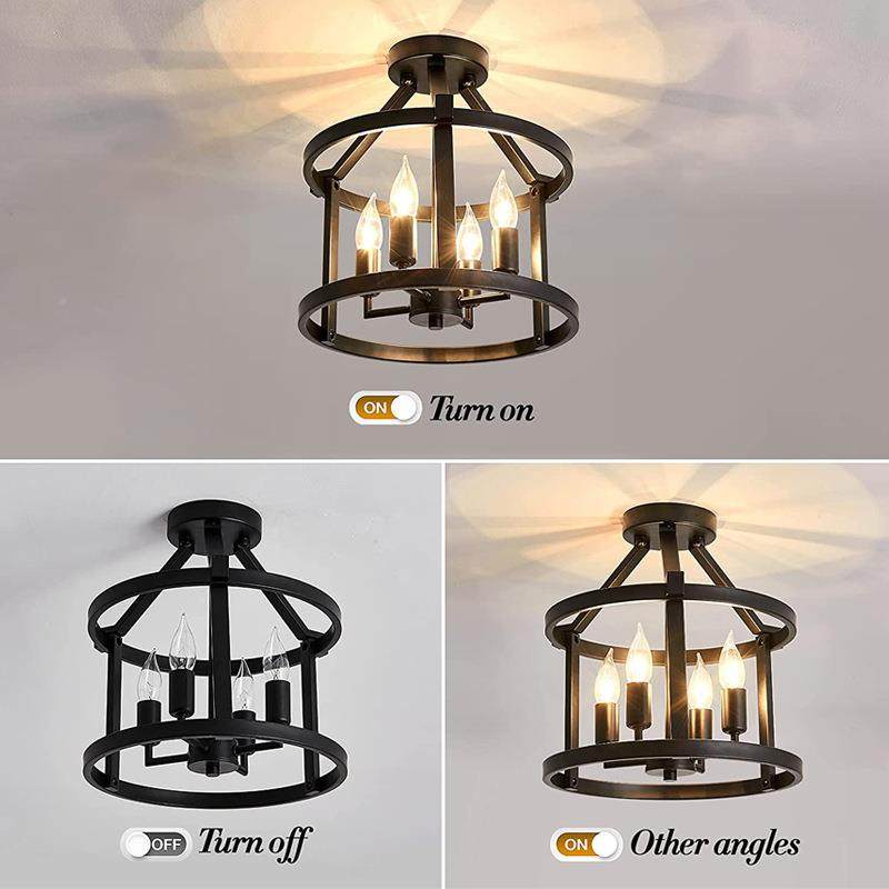 美式廊过道吸风顶灯复走古业43740铁艺三头工餐厅卧室吊灯,家装灯饰光源,智能吊灯,淘宝优惠券,粉丝福利购,淘宝优惠卷