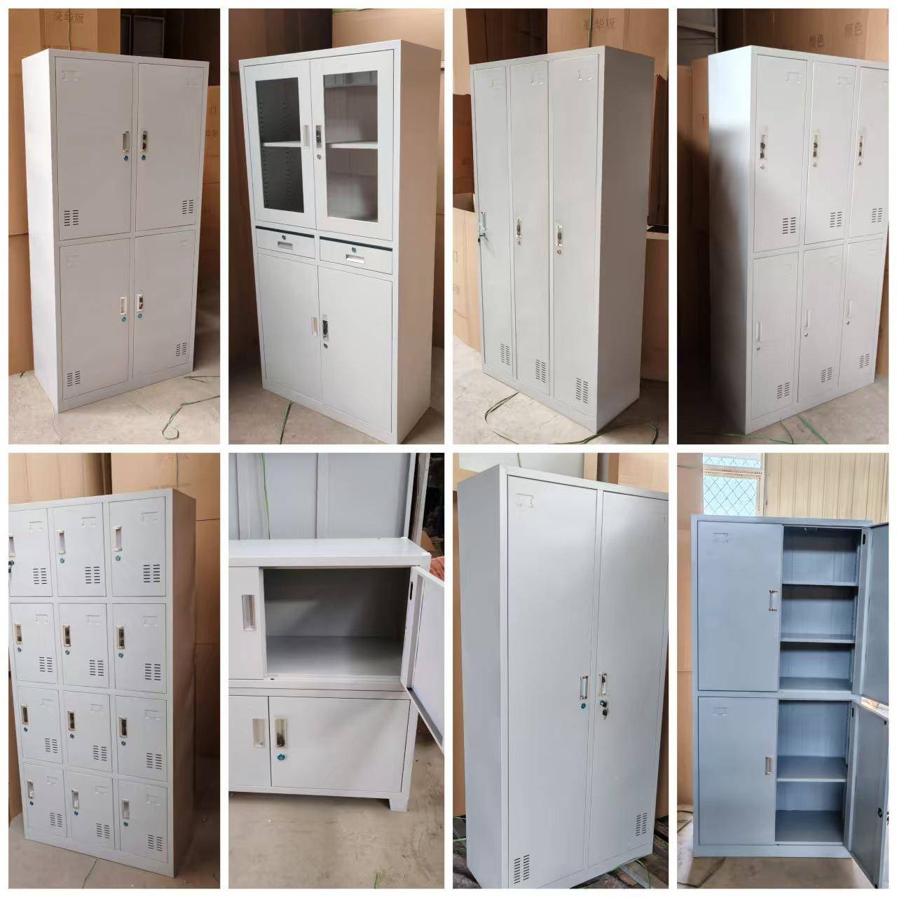 钢案制文件多种柜办公柜铁皮档文件柜料柜钢制储物柜资员更工衣柜