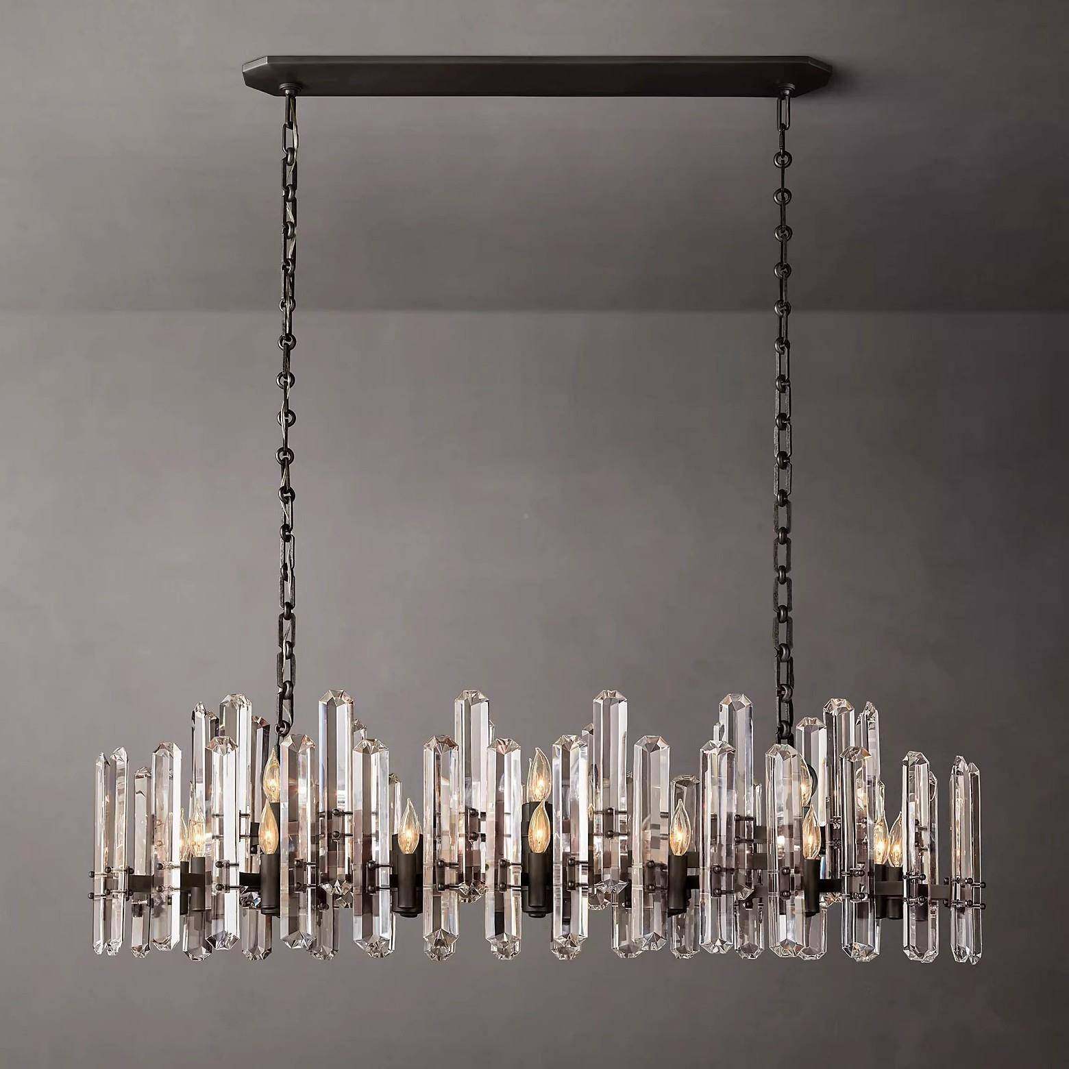 美式RH复古奢别墅楼口梯酒店吊灯可出灯具款水新591晶玻璃吊轻灯,家装灯饰光源,智能吊灯,淘宝优惠券,粉丝福利购,淘宝优惠卷