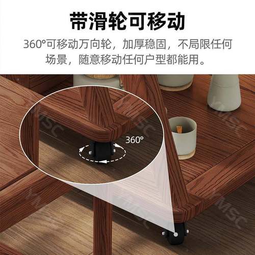 白木实木可茶桌家用阳台动小茶台烧水壶一体GHH新蜡中式泡茶几边