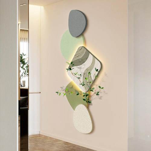 立体灯画2走025新款关FNT时来运转奶油风玄装壁饰画过道廊客厅灯