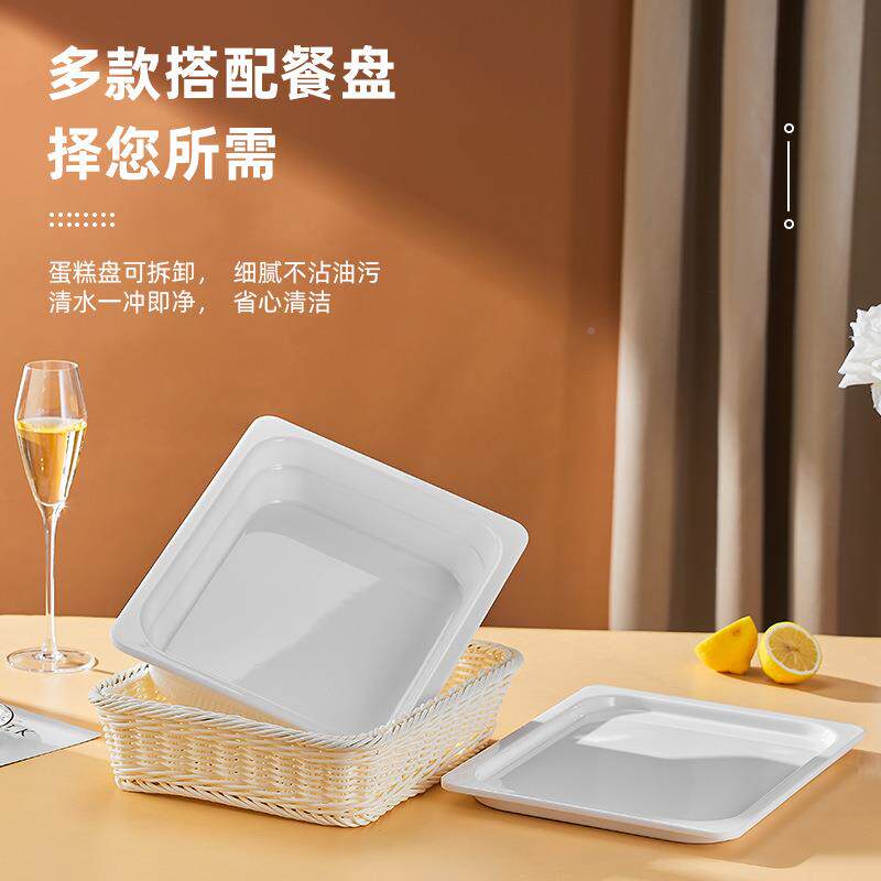 助AND餐自展示架多层蛋糕水果托盘面包篮甜品寿司台摆三层点心架