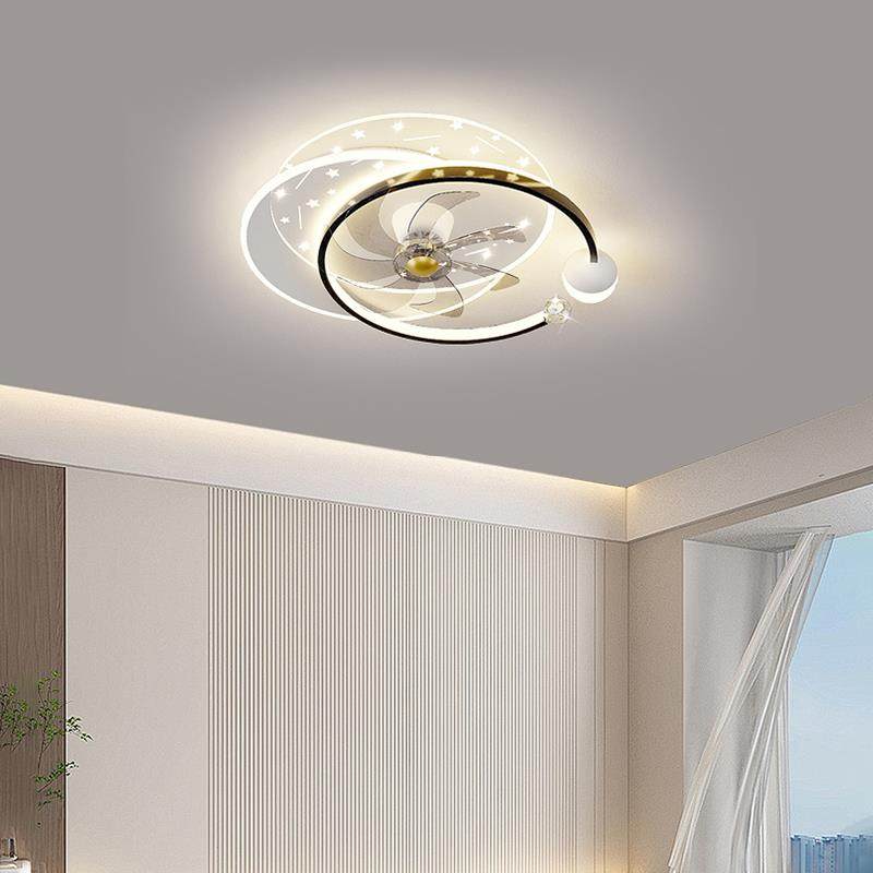 客厅主灯卧山室餐厅灯风扇吊灯全灯具现代简202屋6225约新款中吸