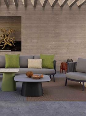 户外沙发庭院室外防墅水组防晒柚木合天阳台别设RCD计师花园露家