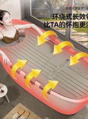泡澡家用加xx100414厚浴人桶儿童泡大澡桶大号成桶人全身沐浴桶洗