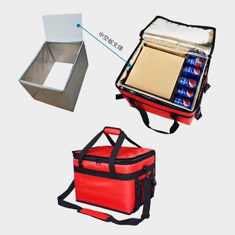 厂直销29升可折叠外卖箱手提单冷肩车防水zhs40323保热家藏送餐载