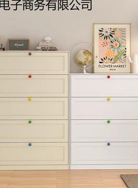 用钢制飘斗柜卧室客厅收纳床头柜客家厅沙发窗特防VID潮铁皮柜加