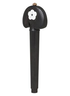 大提乌木弦轴白贝壳雕花4钮个装乌EBA木执调手弦轴琴音旋旋轴4/43