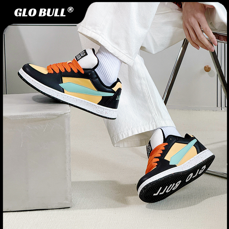 GLOBULL透气增高低帮情侣板鞋