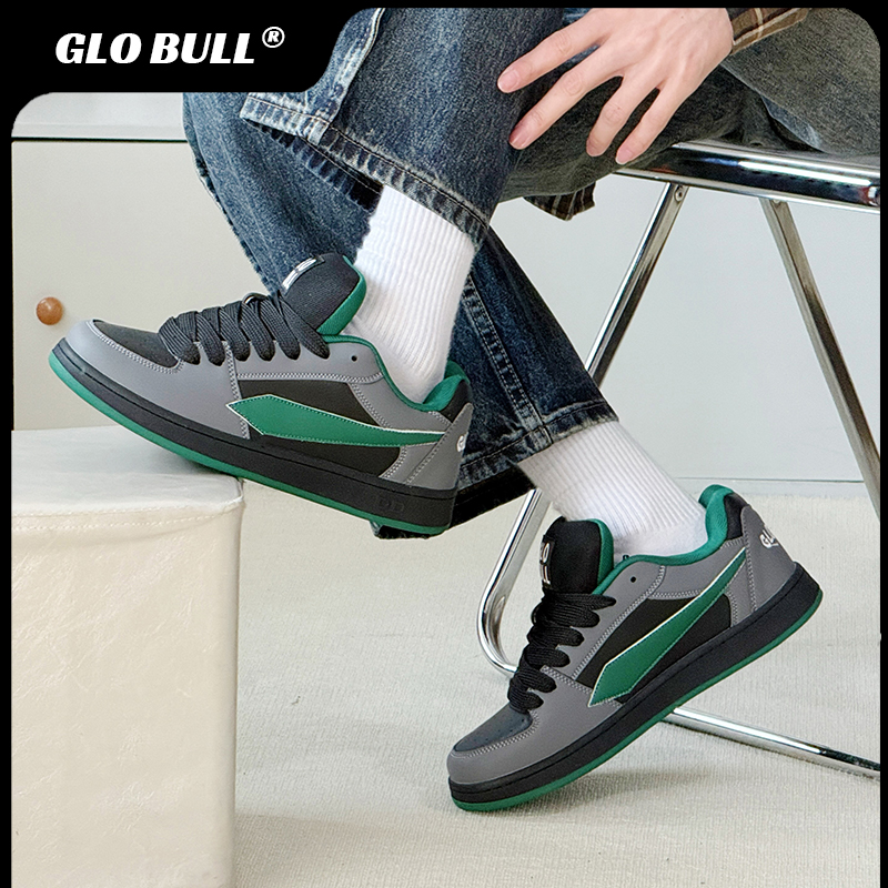 GLOBULL透气增高低帮情侣板鞋