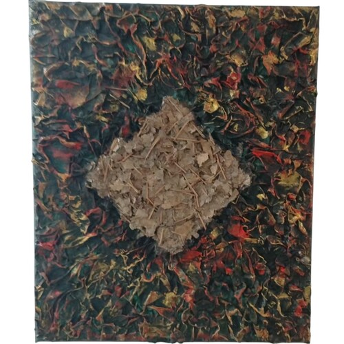 画家纯手绘原创家居抽象画23*30cm客厅艺术装饰画玄关挂画