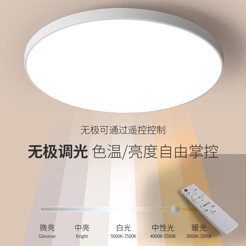 led遥控客厅卧室阳台卫生间厨房吸顶灯过道走廊玄关厕所圆形厨卫