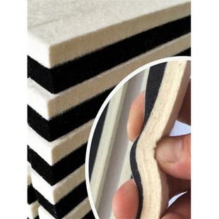 加工定做海绵和毛毡覆合背胶条 双面粘贴胶纸毛条 机械防撞密封条
