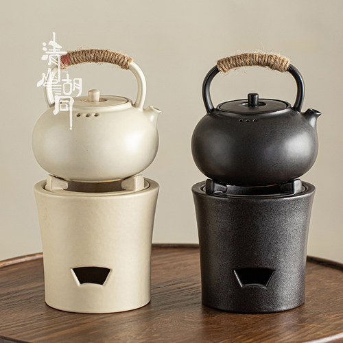 清山胡同中式陶瓷煮茶炉复古家用围炉煮茶下午茶碳炉煮茶壶煮酒壶