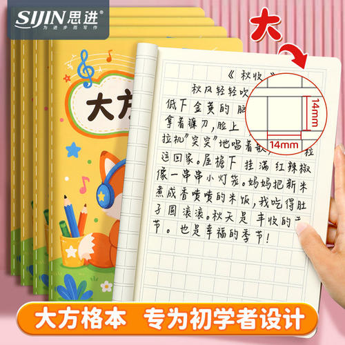 大方格本小学生专用语文写字本