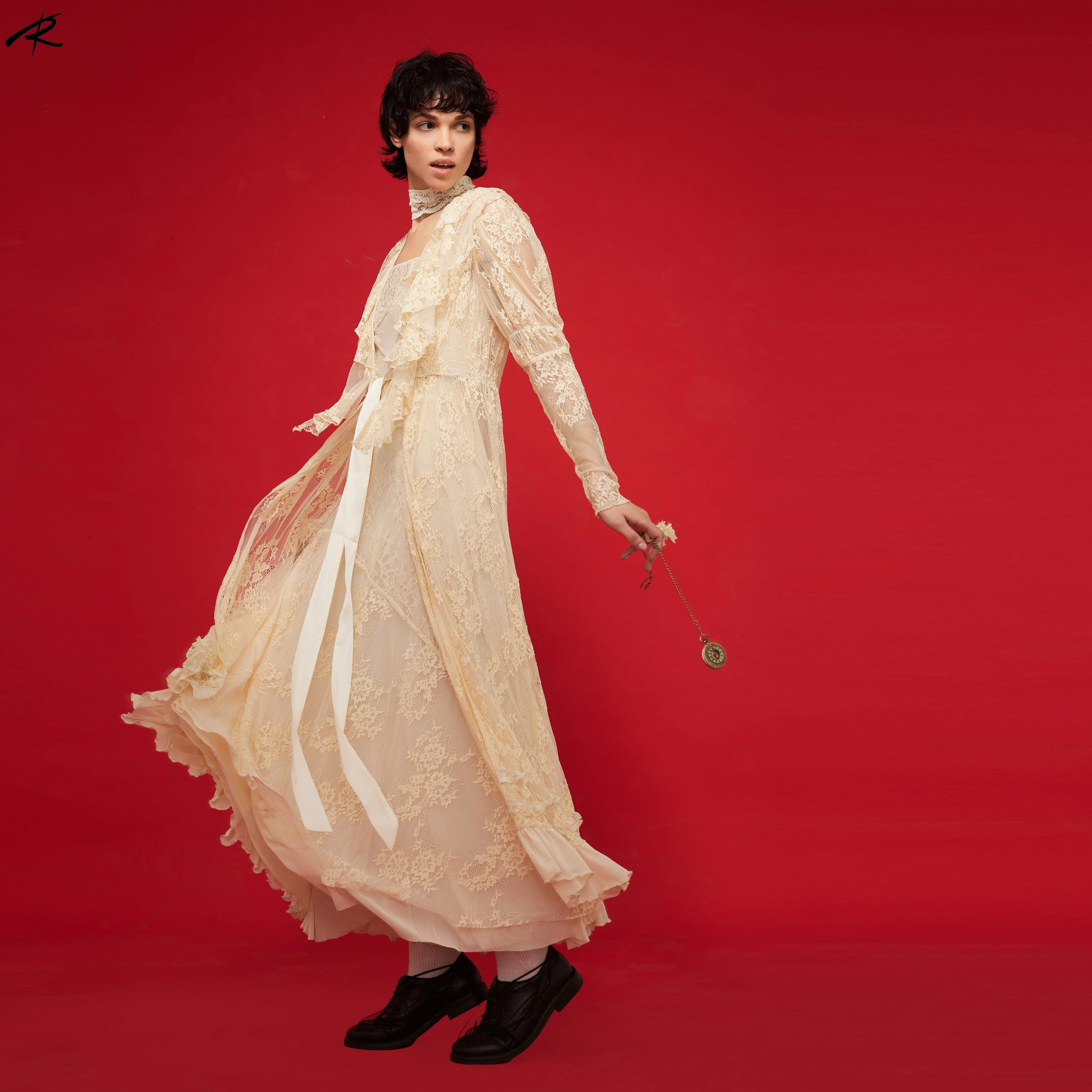 RIP THE TIE 重工法式浪漫夏日蕾丝花边防晒衣度假长款防晒外套