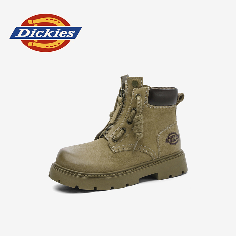 Dickies儿童鞋2025新款中大童马丁短靴女宝洋气时尚英伦风大黄靴