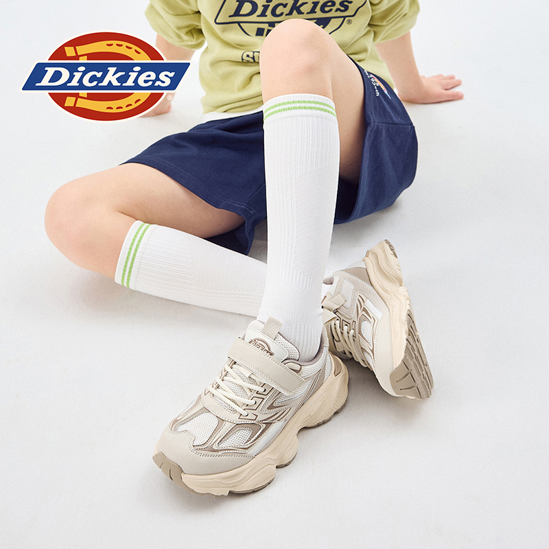 Dickies 童鞋春夏新款男童女童运动鞋透气网面软底轻便儿童跑步鞋