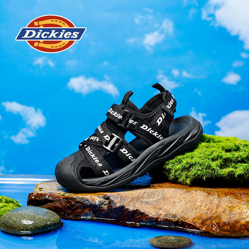 Dickies夏季小学生包头护趾凉鞋