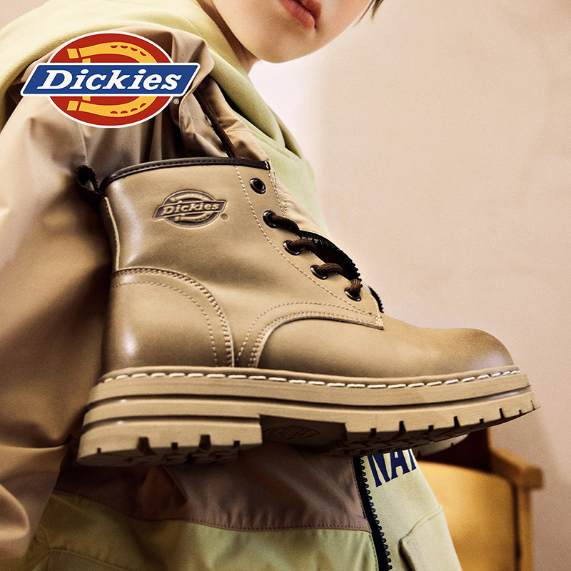 Dickies马丁靴2025新款男童女童大黄靴百搭防滑耐磨软底儿童短靴,童鞋/婴儿鞋/亲子鞋,皮靴,淘宝优惠券,粉丝福利购,淘宝优惠卷