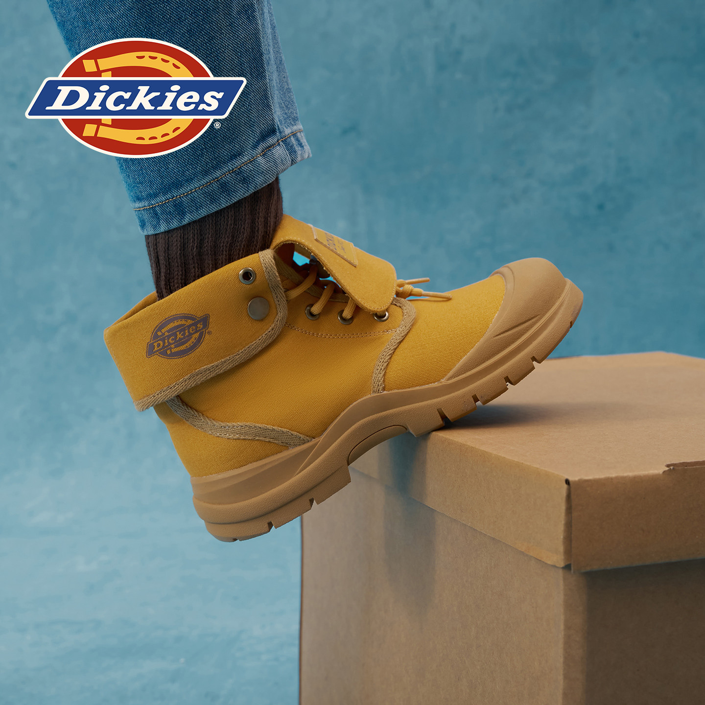 Dickies儿童帆布大黄靴2025秋季新款男童复古工装靴女童时尚短靴,童鞋/婴儿鞋/亲子鞋,皮靴,淘宝优惠券,粉丝福利购,淘宝优惠卷