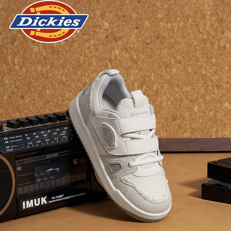 Dickies儿童板鞋2025秋季新款男女中大童百搭防踢透气运动休闲鞋,童鞋/婴儿鞋/亲子鞋,板鞋,淘宝优惠券,粉丝福利购,淘宝优惠卷