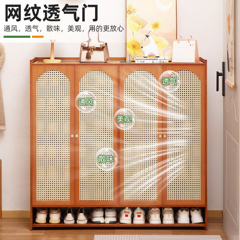 鞋柜家用门口入户鞋架子多层室内B好看简易出租房收纳玄关带门置