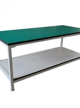 防静电工作台双层流水线操作车49590间子厂打包桌台电重型维修台