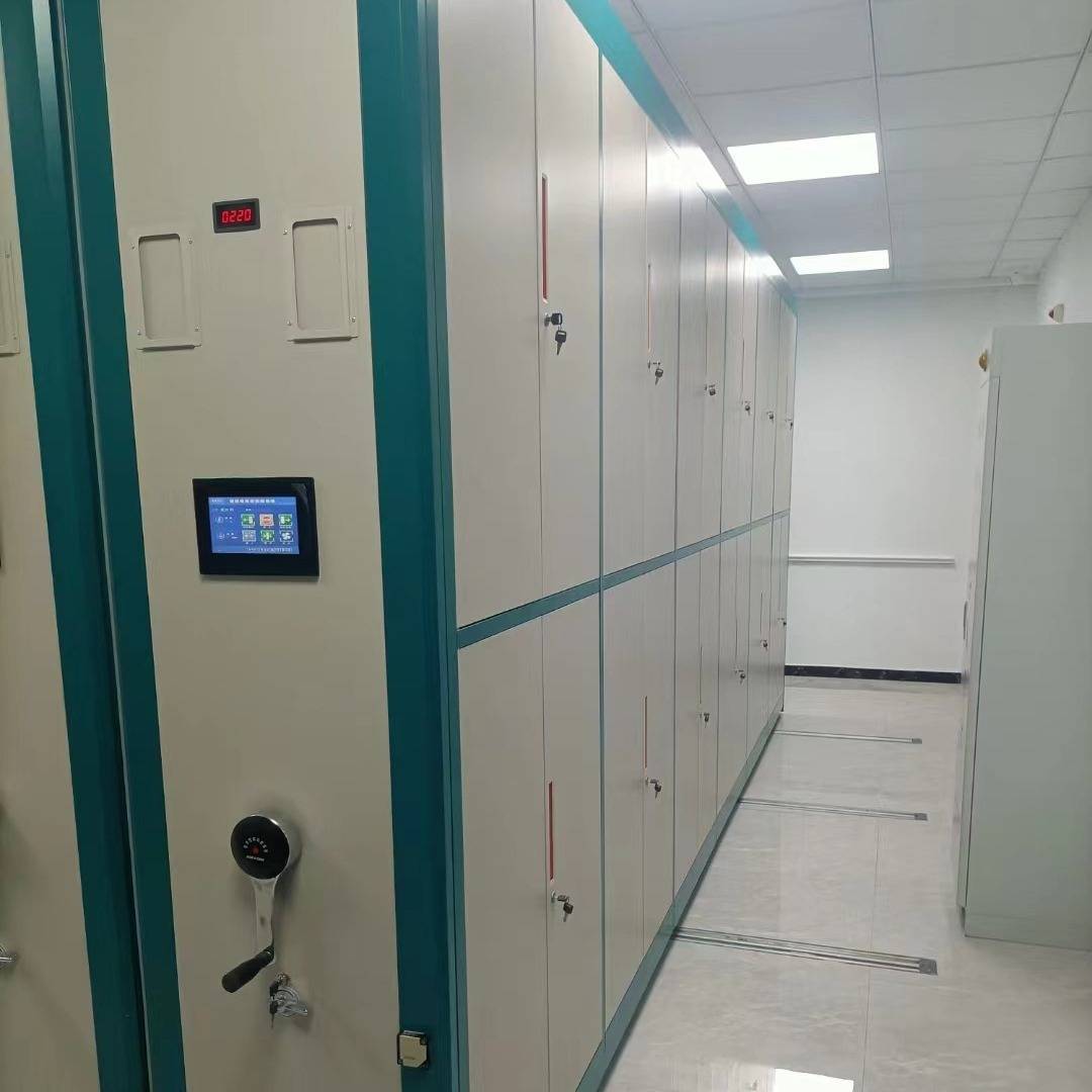 智能密集架电动钢制手摇智能档案存放架财务凭证柜智能档案柜